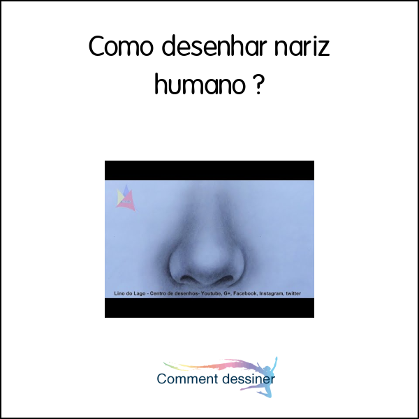 Como desenhar nariz humano